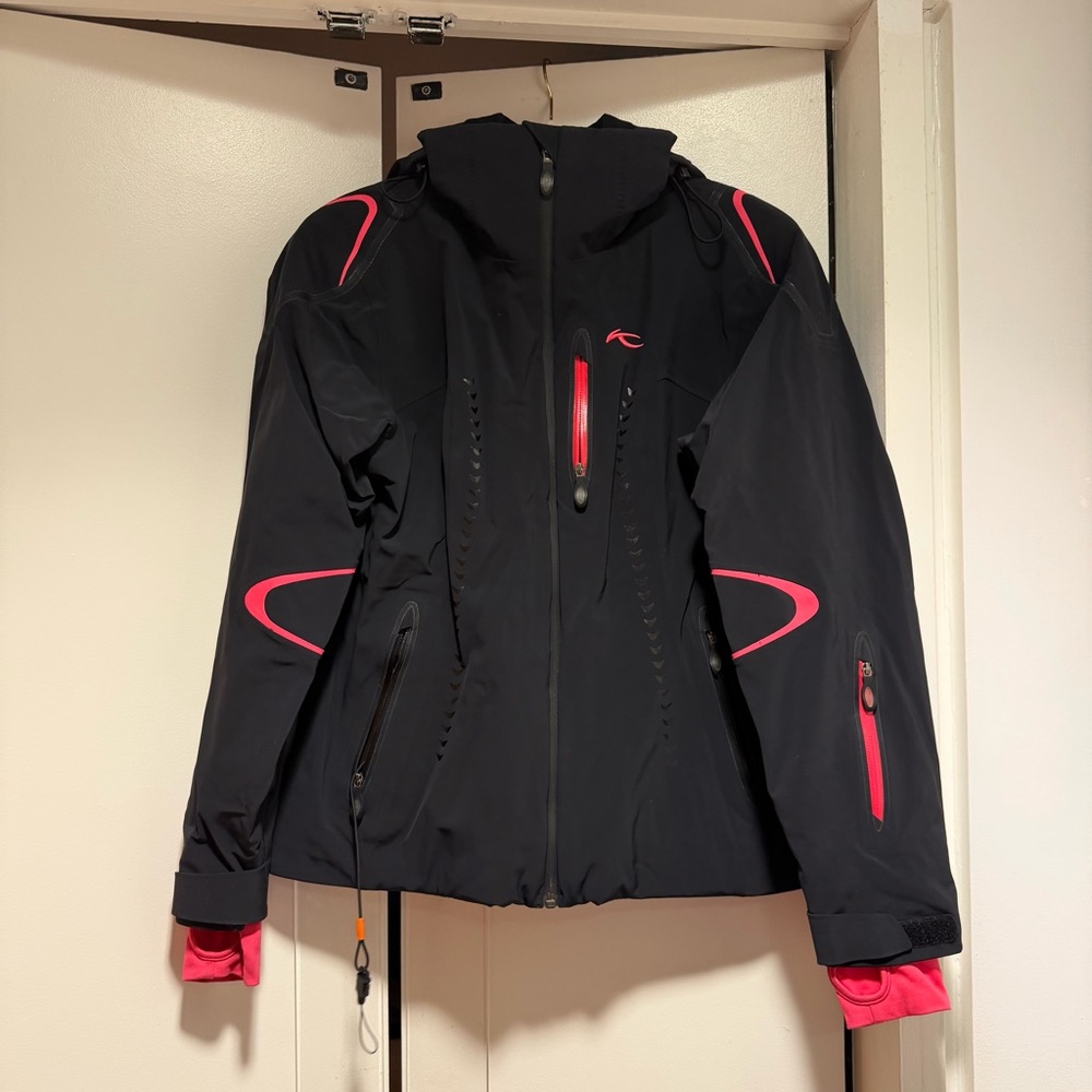 KJUS Women’s Ski Jacket Dermizax Fabric Black & Pink | Size 36/S | Like New